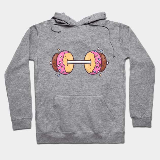 Donuts Barbell Hoodie by zoljo